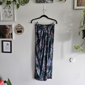 Free People Floral Velvet Skirt